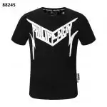 philipp plein t shirt homme embroidery lightning black